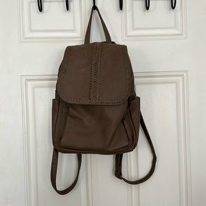 Brown convertible backpack